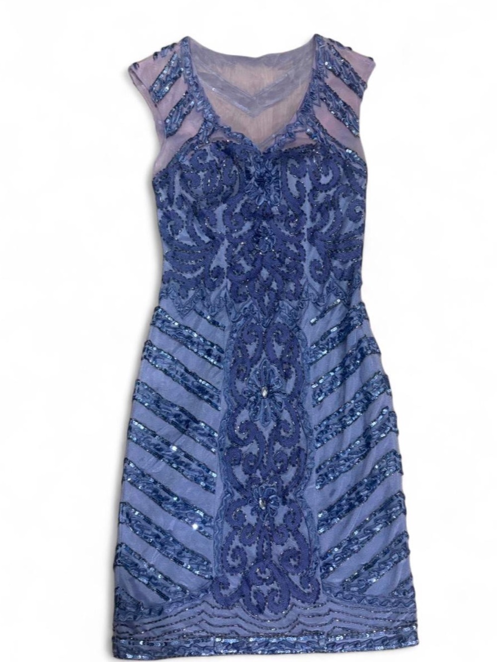 Vintage Y2K Sue Wong Embellished Dress